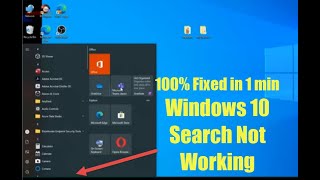 Fix Windows Search Bar Not Working  Cant Type In Windows 10  Search And Start Menu Type Resolve [upl. by Atiuqin]