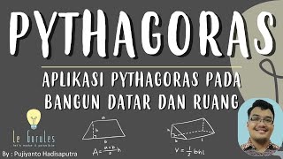 Matematika SMP  Pythagoras 2  Aplikasi Pythagoras Pada Bangun Datar dan Ruang [upl. by Keg]