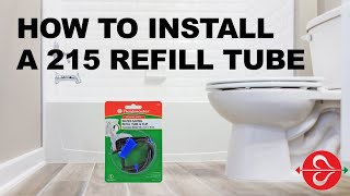 Fixing A Leaking Toilet Fluidmaster 215 Water Saving Roller Clamp Refill Tube [upl. by Riordan349]