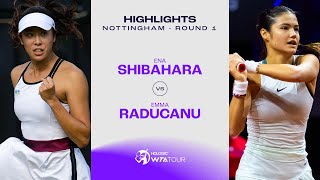 Ena Shibahara vs Emma Raducanu  2024 Nottingham Round 1  WTA Match Highlights [upl. by Lecirg]