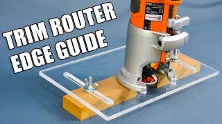 Making a Trim Router Edge Guide Jig Palm Router Edge Guide [upl. by Antebi]