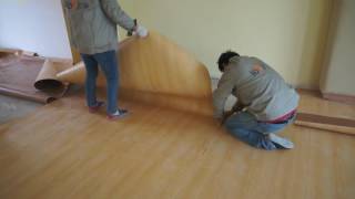 How to install PVC vinyl sheet flooring [upl. by Eduard]