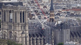 An inside look at the restoration of Notre Dame before the Olympics [upl. by Martell]