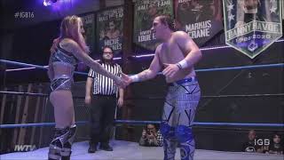 Adena Steele vs Marcus Mathers in an Intergender Pro Wrestling Match [upl. by Felten]