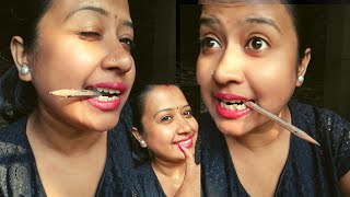 Hard pencil ✏️ bite💥🧿 challengeActing Rani Vlogstrong teeth 🪥10kviews [upl. by Alyehs]