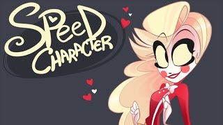 SPEED CHARACTER Charlie Hazbin Hotel VivziePop [upl. by Aerdnaid]