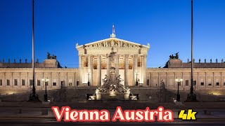 Vienna walking tour 4k [upl. by Suoirred74]