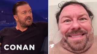 Ricky Gervais Loves Twitter Battles  CONAN on TBS [upl. by Jemma]