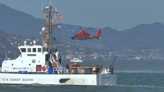 US COAST GUARD HELICOPTER FLEET WEEK 2014 [upl. by Nydnarb842]