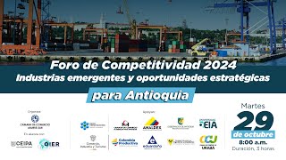 Foro de Competitividad Aburrá Sur 2024 [upl. by Aenej]