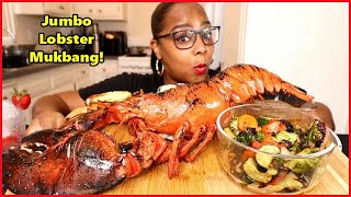 COOKING GIANT LIVE LOBSTER THEN DIPPING IT IN BLOVES NEW GARLIC SMACKALICIOUS SAUCE MUKBANG [upl. by Handbook640]