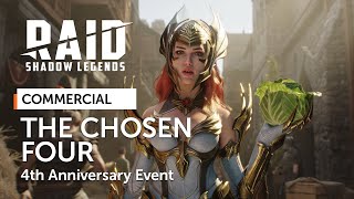 RAID Shadow Legends  Raid 4th Anniversary Event  The Chosen Four Official Commercial [upl. by Gault854]