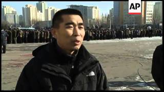 North Koreans continue to mourn Kim Jong Il [upl. by Thessa]