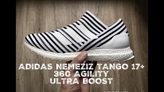 Adidas NEMEZIZ Tango 17 360 AGILITY whiteblack  UNBOXING amp ON FEET  fashion shoes  2017  HD [upl. by Ajin177]