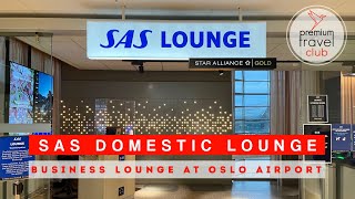 SAS Domestic Lounge at Oslo Gardermoen Airport [upl. by Andy]