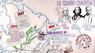 Histoire du Québec Canada 1840 à 1896 chapitre 1 du 4e secondaire [upl. by Rollo]