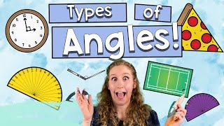 Right Obtuse and Acute Angles  Educational Kids Videos [upl. by Alexa462]