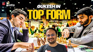 This boy is just too strong  Gukesh vs 2609 rated Adam Kozak  Chess Olympiad 2024 [upl. by Nnylf]