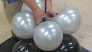 como hacer bases para columnas de globos [upl. by Nedrob]