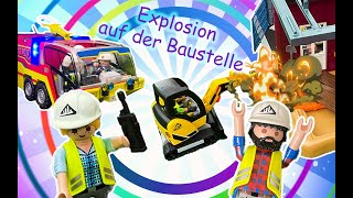 PLAYMOBIL Stories  Explosion auf der Baustelle [upl. by Okiman]