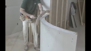 How to Drywall a Curved Wall How to Bend Drywall [upl. by Romona105]