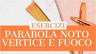 EQUAZIONE DI UNA PARABOLA DATO IL VERTICE E IL FUOCO [upl. by Nam577]