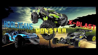 WYŚCIGI AUT RC OVERMAX HOOLIGAN XBLAST AND MONSTER 😊😍😍 [upl. by Niamrej]