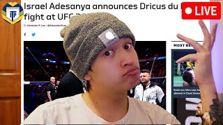 🔴 ISRAEL ADESANYA CONFIRMS UFC 305 MAIN EVENT vs DDP [upl. by Hedaza569]