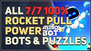 Astro Bot Rocket Pull Power All Bots and Puzzle Pieces Collectibles 100 Walkthrough [upl. by Macnamara106]