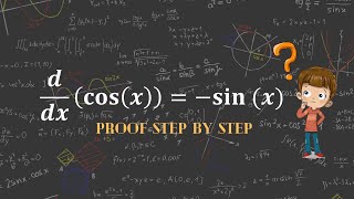 Derivative of cosx by first principles [upl. by Soinotna]