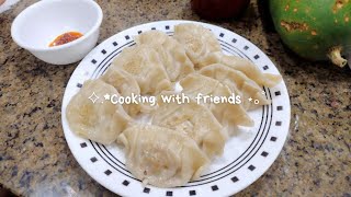 Cooking with Friends Vlog  Todays menu is dumpling 🥟 [upl. by Aldwin]