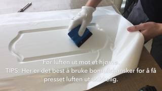 Kontaktplast på profilerte dører [upl. by Budde]