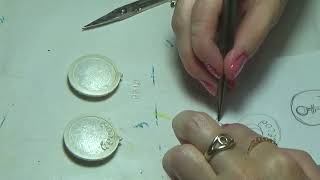 Jewelry making process Enamel making tutorial The whole process with explanations [upl. by Litton]