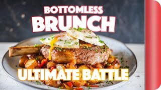 THE ULTIMATE BOTTOMLESS BRUNCH BATTLE  Sorted Food [upl. by Akalam]