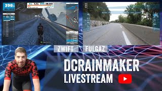 Alpe dHuez Side by side Zwift vs FulGaz Live  QampA [upl. by Adirf]