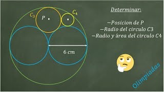 5 Circunferencias tangentes interiores exteriores entre si hallar origen radio área ejercicios [upl. by Evy]