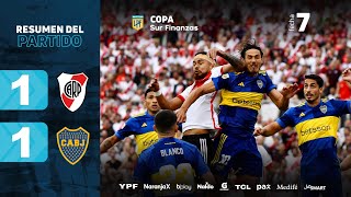 RIVER 1  1 BOCA I Resumen del partido I CopaSurFinanzas 2024 [upl. by Boutis298]