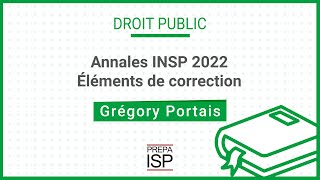 Annales INSP 2022  Droit public [upl. by Shandra]