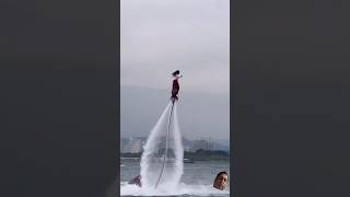 Flywoman travel flyboard burjkhalifa bollywood song music newsong love flyboarding trend [upl. by Odraboel]