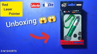 Red laser pointer unboxing 😱 and full review youtubevideo [upl. by Atsejam]