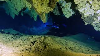 quotA european cenotequot  cave diving in spectacular Cueva del Agua Isla Plana Spain [upl. by Walcott]