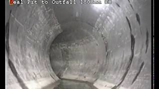 1800mm pipe CCTV inspection by MiniCam Protues CRP150 [upl. by Llemmart]