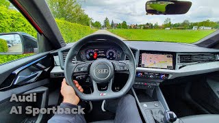 New Audi A1 Sportback SLine 2021 Test Drive Review POV [upl. by Kalle761]