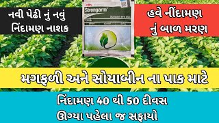 લ્યો હવે આ પણ આવી ગ્યું નિંદામણ નો 4050 દીવસ સફાયો મગફળી અને સોયાબીન  stongram Dow [upl. by Nylrebmik]