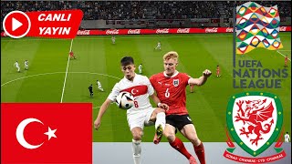 🔴TÜRKİYE vs GALLER MAÇI CANLI İZLE  video game simulation [upl. by Khudari]