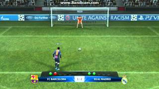 Pes 2013 Türkçe Spiker Barcelona Real Madrid Penaltılar [upl. by Irpac109]