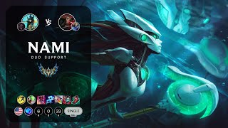 Nami Support vs Swain  NA Challenger Patch 143 [upl. by Horbal]