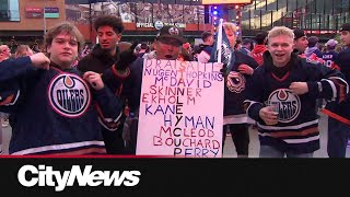 Fans reacts after Edmonton Oilers force Game 7 vs Vancouver Canucks [upl. by Salaidh]