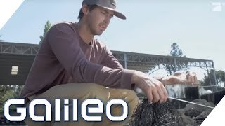 Geniale RecyclingIdee Skateboards und Sonnenbrillen aus Fischernetzen  Galileo  ProSieben [upl. by Yedoc63]