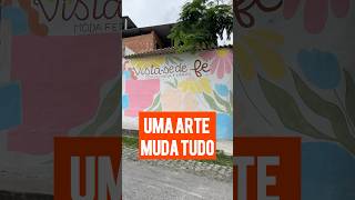 TRANSFORMAÇÃO SOMENTE COM TINTA 🤩 decoração pintura muralismo fyp artenaparede [upl. by Elbas]